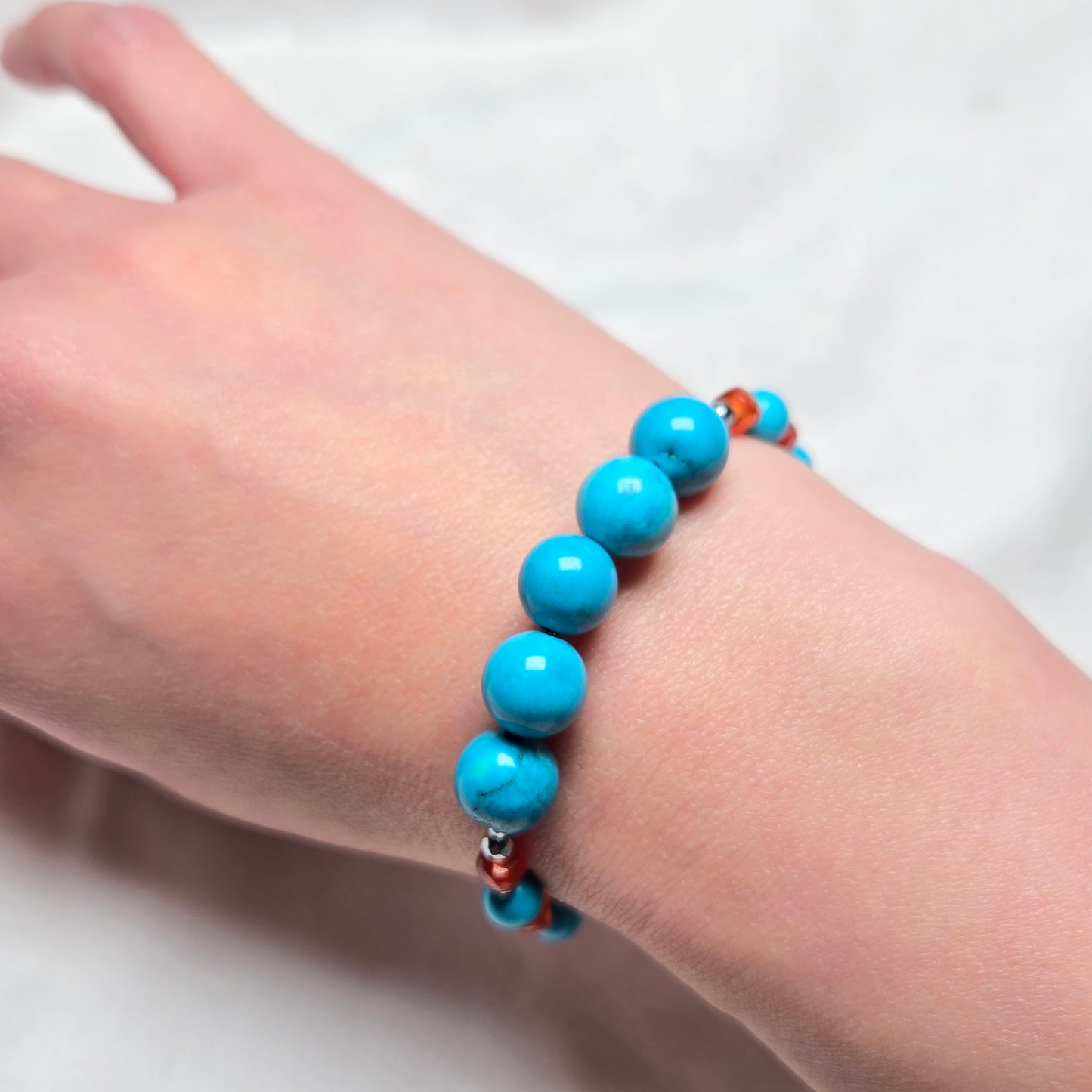 Turquoise & Carnelian CROWN #4