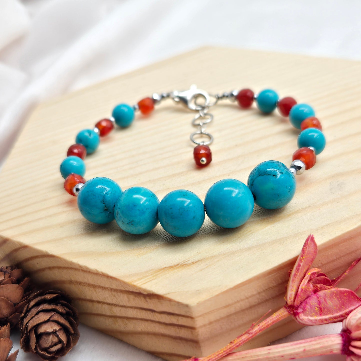 Turquoise & Carnelian CROWN #4