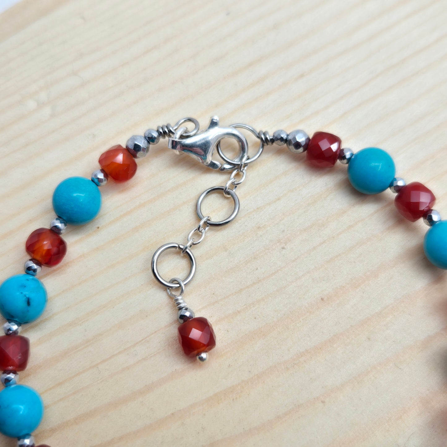 Turquoise & Carnelian CROWN #4