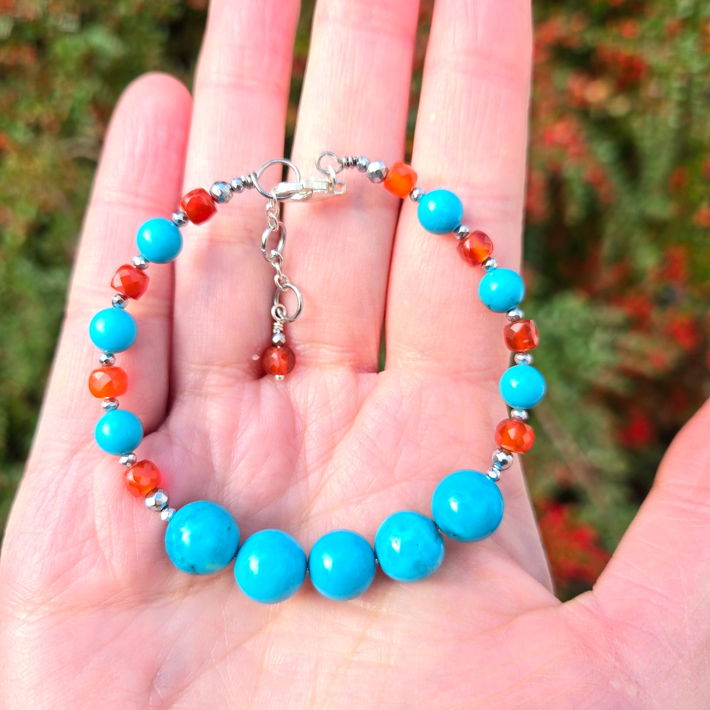 Turquoise & Carnelian CROWN #4